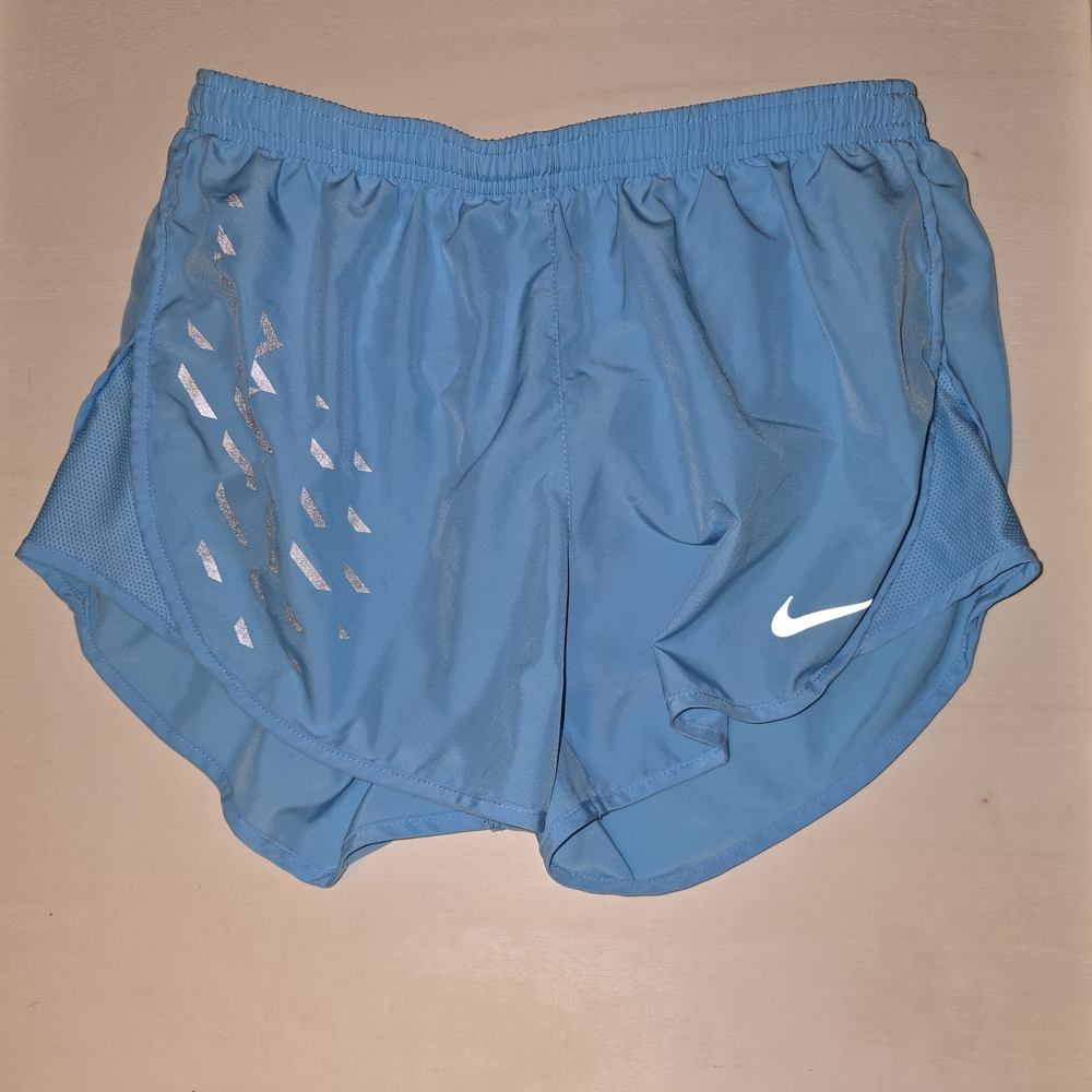 Nike Teal Running Shorts with White Accents